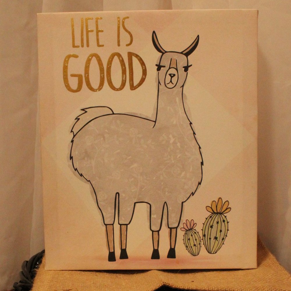 Alpaca picture canvas